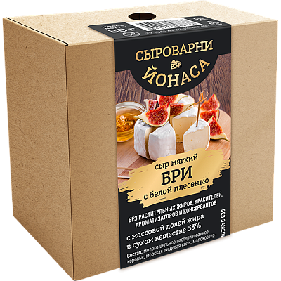 Сыр мягкий «БРИ» с белой плесенью